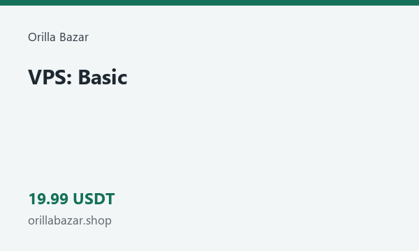 VPS: Basic · 19.99 USDT